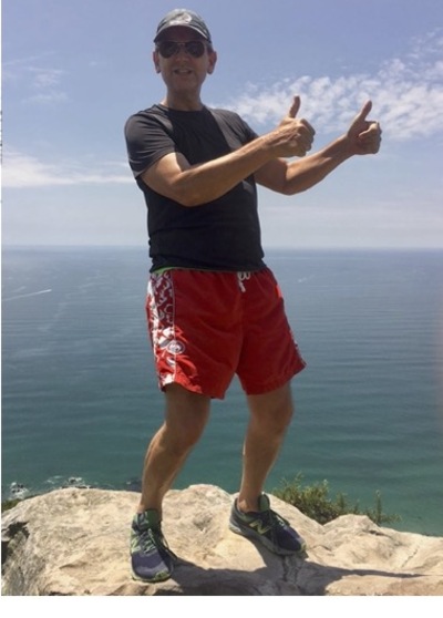 Adrian on top of the Papamoa Hills