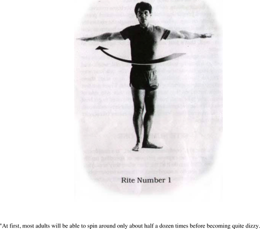 Rite 1 — standing spin with arms outstretched