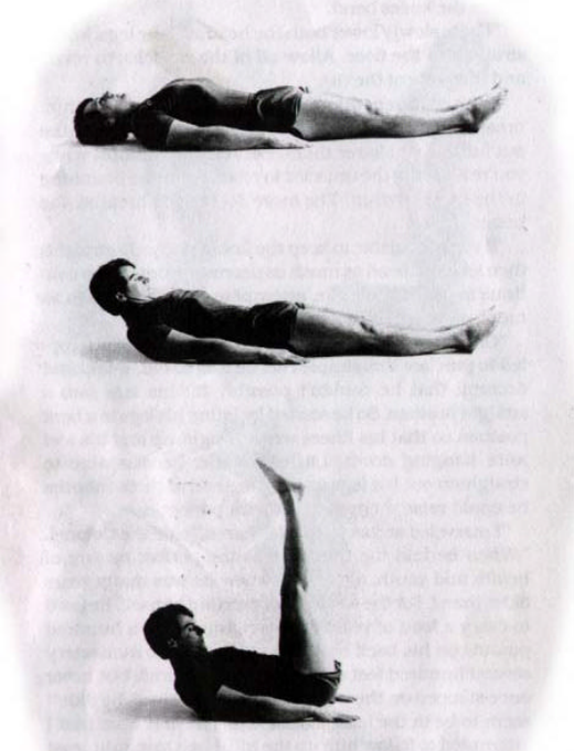 Rite 2 — lying leg and head raise sequence